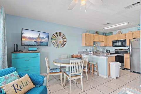 Dining table with seating for four