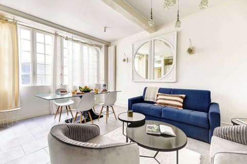 The open-plan living and dining area