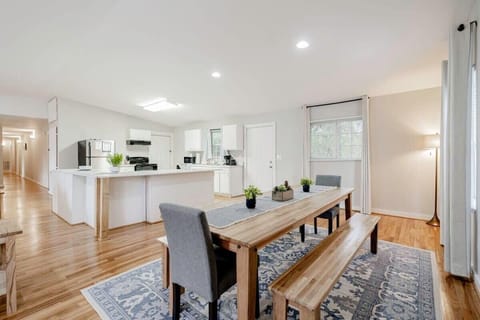 Unit B - wooden dining table