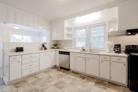 Fully stocked kitchen