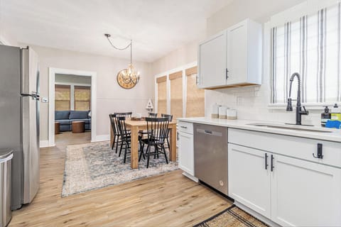 Kitchen off dining area