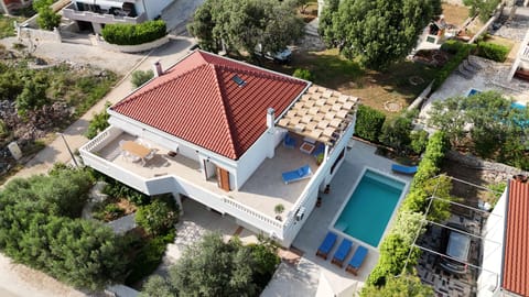 Bird's eye view of the property.