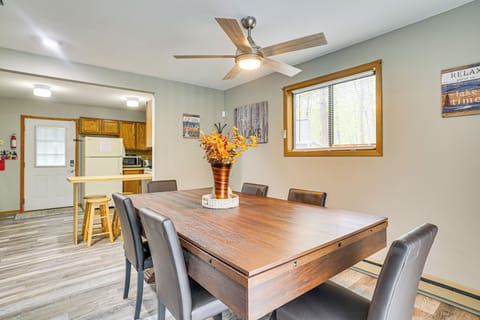 Dining Area | Convertible Dining/Pool/Ping-Pong Table | 1st Floor