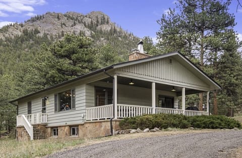 Front of home and view of Prospect Mountain.