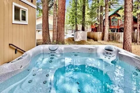 Private outdoor hot tub