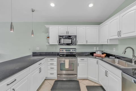 Kitchen stove oven, microwave and toaster