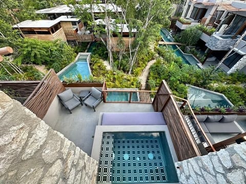 Main Terrace with private pool.