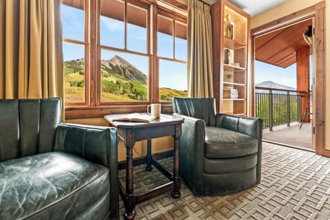 Perfect place to relax and check the mountain conditions.  | Listed with @BookTraverse