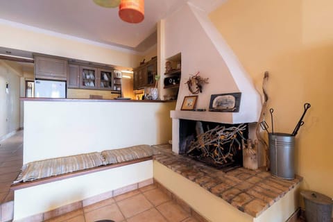 Fireplace in the living room