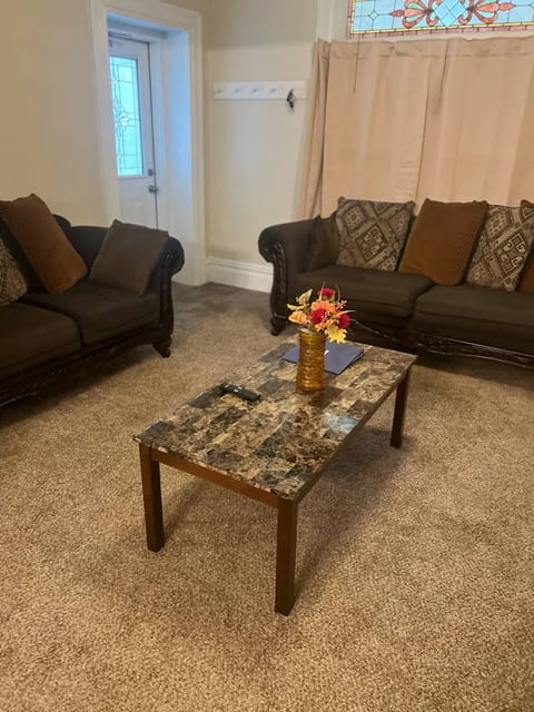 Living room with smart tv and wifi available. 