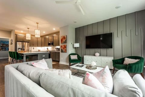 Large Living Room and Kitchen Space Area