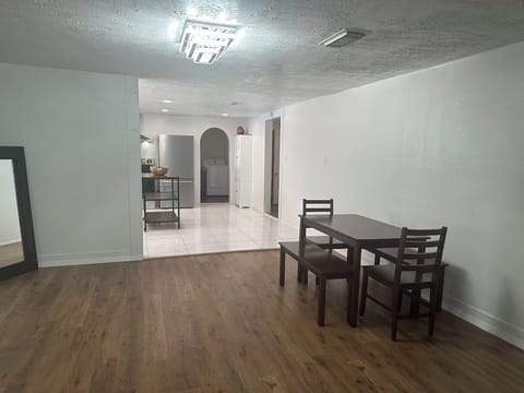 Dining area leading to kitchen 