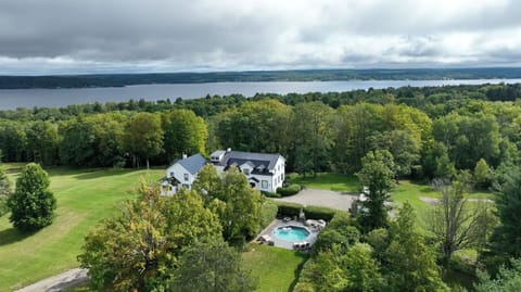 view of the manor and the lake...CHQ Inst is to the right upper corner