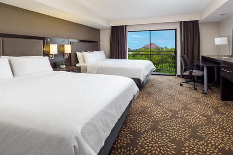 Stretch out in double beds with gorgeous mountain-view windows.