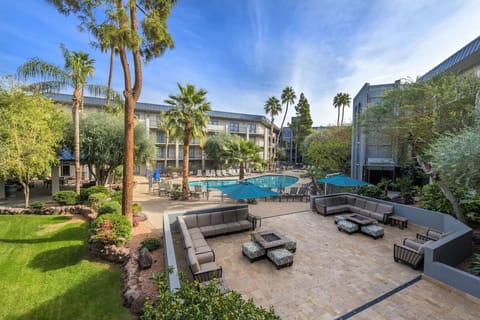 Soak up sunshine in the resort-style pool courtyard oasis.