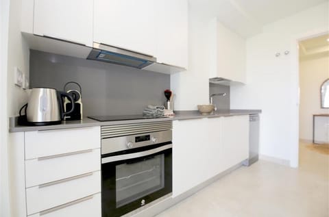 Modern kitchen is fully fitted with all the appliances