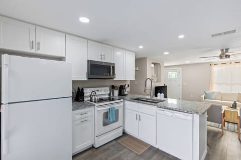 Fully equipped kitchen with spacious counter spaces