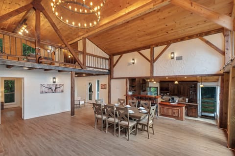 Spacious living room and dinning room