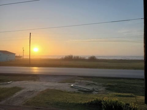 sunrise view from deck