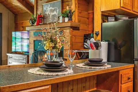 A cozy spot to prep your favorite meals or enjoy a morning coffee.