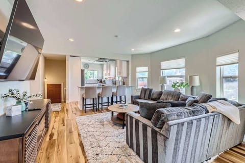 Spacious living room with open flow