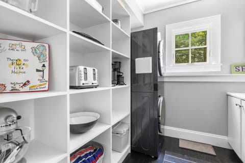 Function meets flair with this stylish, utility-ready zone.