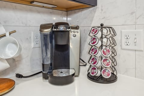 Keurig coffee maker with pods provided!