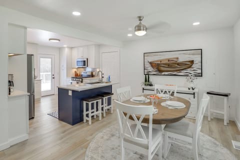 Dining Area | Dishware & Flatware | Central A/C & Heat | 1st Floor