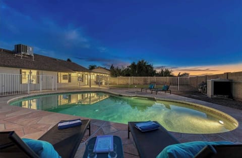 Private heated pool