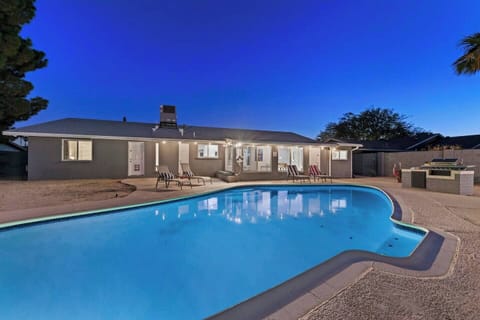 Large deep PRIVATE heated swimming pool