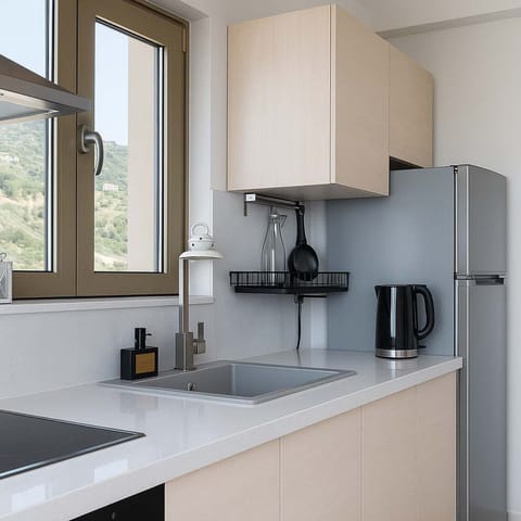 First accommodation:  Fully equipped with modern amenities to make you feel at home.