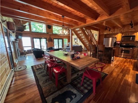 Main level dining room and kitchen