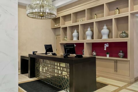 Arrive with ease at the polished reception for seamless check-in.