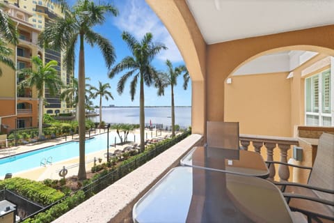 Spoil yourself with enviable views of the river, unforgettable sunsets, and the picture-perfect resort-style pool and spa from the open balcony.