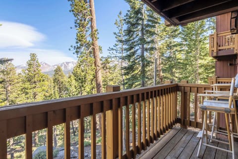Soak up the mountain views from the balcony 