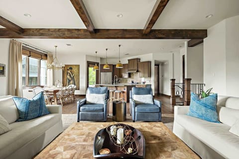 Living Room with indoor fireplace and plenty of seating area