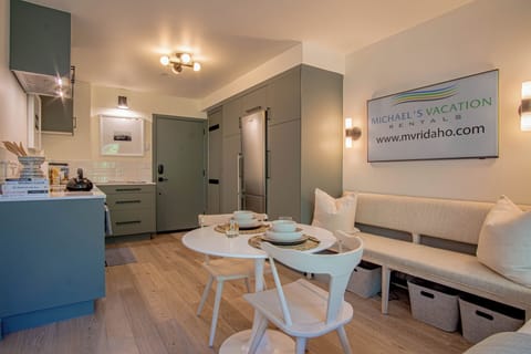 Dining area with built in bench seat