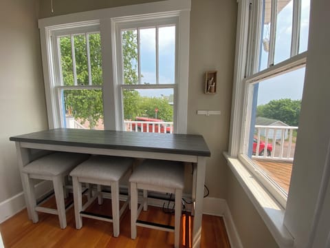 Additional dining area and/or coffee drinking area with a view.