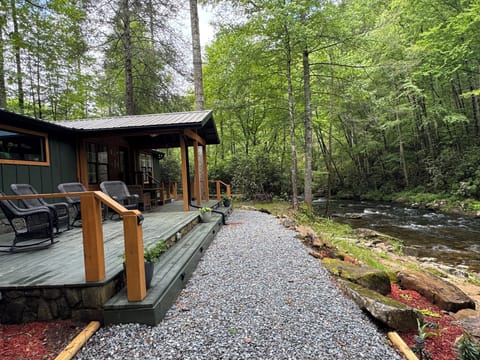 Snowbird Creek steps away from your backdoor.