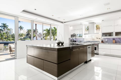 Our gorgeous kitchen with a HUGE center island.