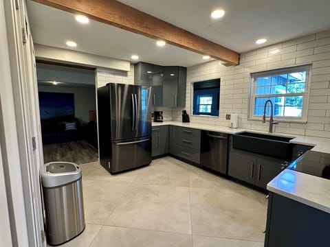 Kitchen into Movie Room