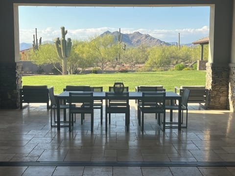 Expansive View of Black Mountain from outdoor living area