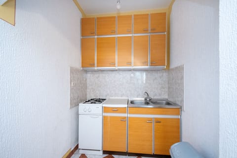 Fridge, stovetop, cookware/dishes/utensils