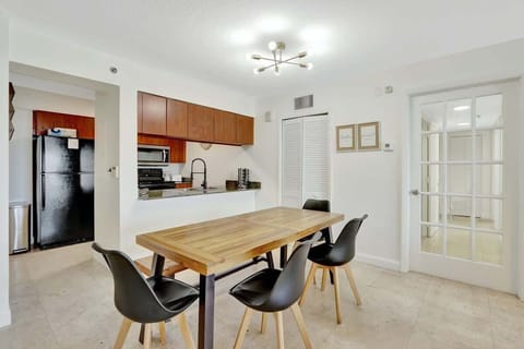 Modern open concept living space featuring dining area