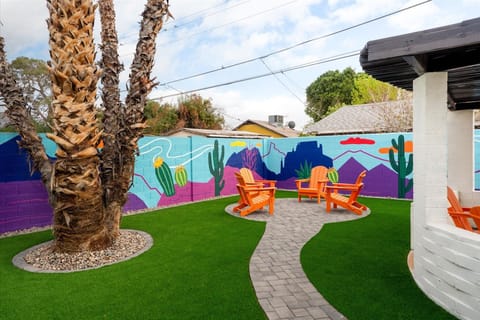 Backyard & Seating Area