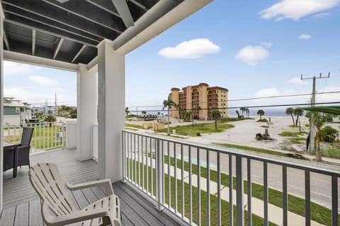 Private balcony seating offering a relaxing view of surroundings.