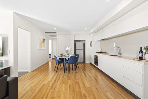 Share sumptuous meals with the family in this sophisticated dining area