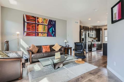Living Room Perspective Toward the Kitchen to Spend Your Mornings In