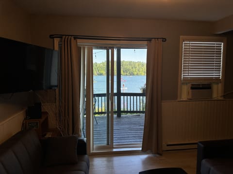 The view from the living room