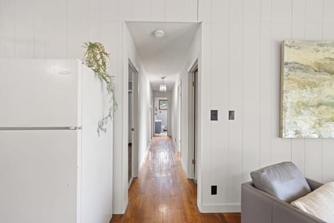 Hallways to bedrooms.
